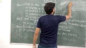 Class 5th Maths, Chapter 3 Addition and Subtraction, Exercise 1