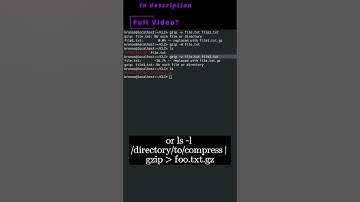 🐧 Linux CLI 38a 🐧 gzip command 🐧#linux #shell #cli #konsole #ubuntu #fedora #opensuse