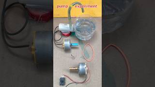 pump ⚡ experiment with dc motor Dynamo generator #ytshorts बिजली #diy#dc #experiment#shorts #video