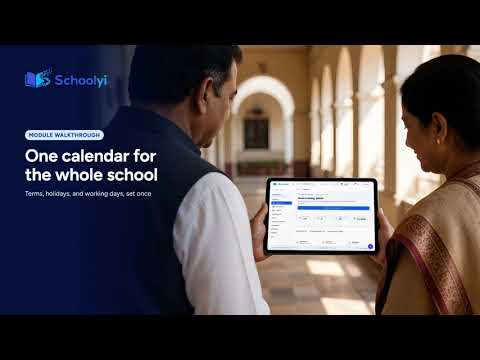 Schoolyi One calendar for the whole school | Academic Calendar Module Overview