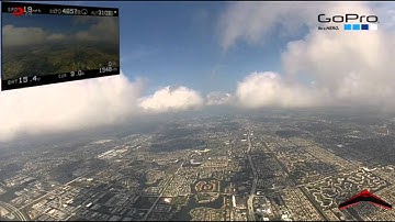 Ritewing Zephyr ZII flies through the clouds FT FPV