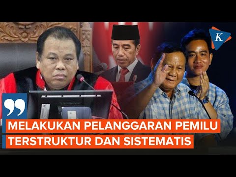 &quot;Dissenting Opinion&quot; Hakim MK Arief Hidayat: Pemerintahan Jokowi Memihak Paslon Tertentu