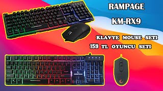 Rampage Km-Rx9 Oyuncu Klavye Mouse Seti