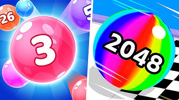 Ball Run 2048 vs Marble Run 3D - All Levels Gameplay Walkthrough Android & IOS - NEW APK GAME!