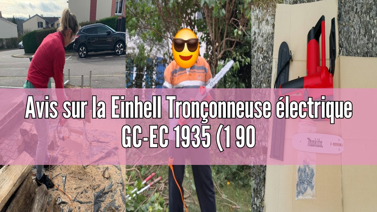 Avis sur la Einhell Tronçonneuse électrique GC-EC 1935 (1 900 W, guide-chaîne de longueur 35 cm, vit