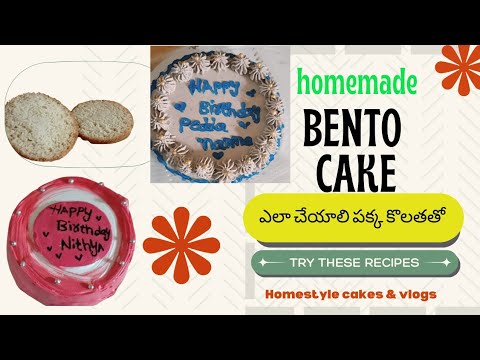 eggless Bento cake ఎలా చేయాలి పక్క కొలతతో #homestlye cakes and vlogs #viral videos