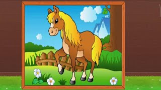 Let's Play Coloring Game: Horse