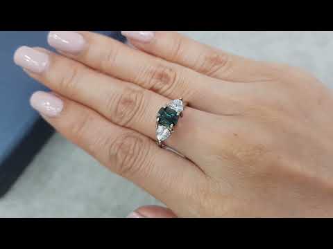 Cushion cut sapphire from Madagascar 1.32 ct Video  № 2