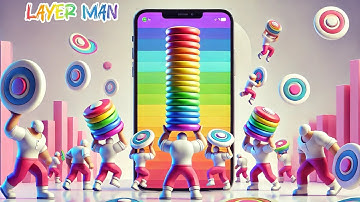 NEW SATISFYING GAMEPLAY  LAYER MAN WALKTHROUGH GAME MAX LEVEL 9999 ANDROID TIKTOK