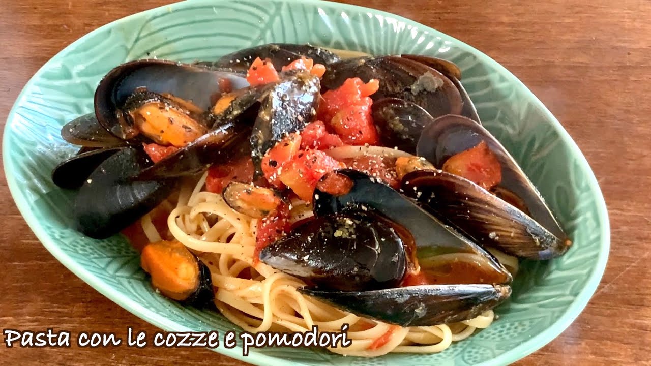 Аутентичная паста всего за 15 минут【Паста с мидиями и помидорами /Pasta with mussels and tomatoes】