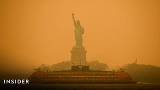 New York City Covered In Orange Smoke From Canada's Wildfires | Insider News