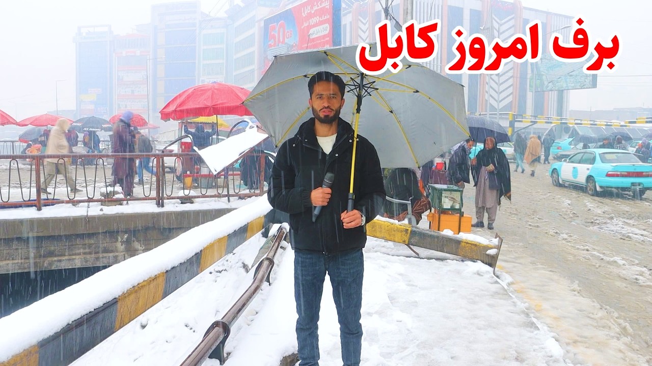 Kabul Snow, گزارش ویژه توحید از برف باری امروز کابل