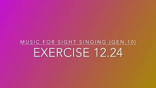 Exercise 12.24 - Music for Sight Singing