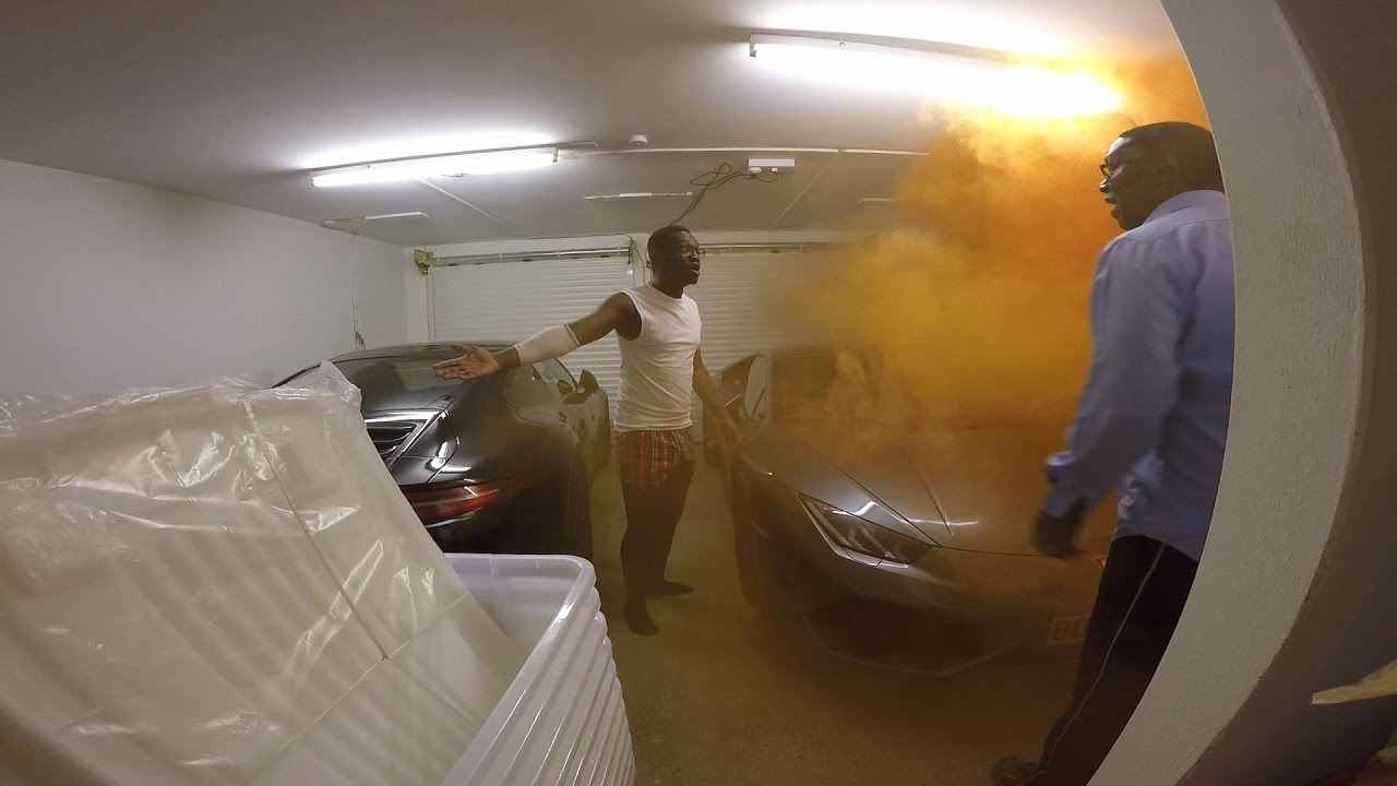 MY LAMBORGHINI IS ON FIRE!!!