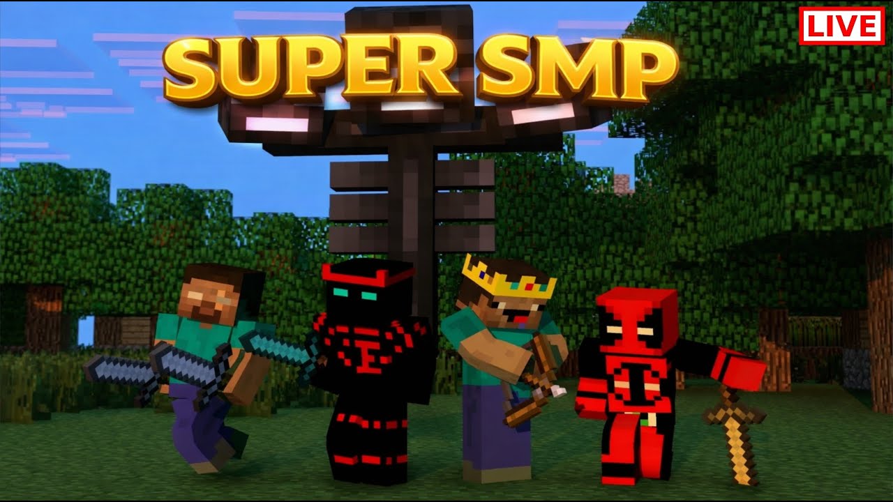 Minecraft SUPER SMP LIVE Gamplay - YouTube