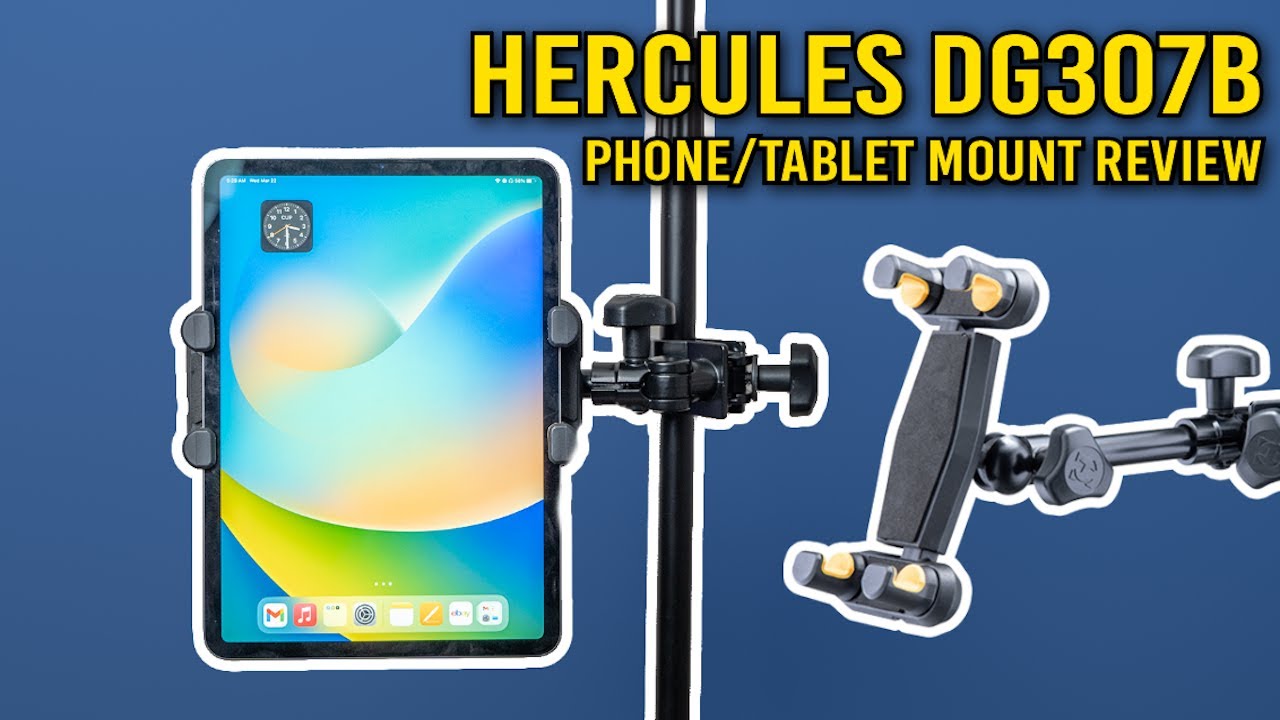 Hercules Tablet or Phone Mount DG307B Ipad Music Stand Clamp Review