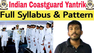 Indian Coastguard Yantrik Syllabus and Pattern in telugu ||New syllabus of Coastguard Yantrik telugu