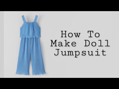 Diy Doll Jumpsuit Making In 1 minute ⚡ | Easy Tutorial | Barbie 👗 | Doll 👗 | Artistic Dolls