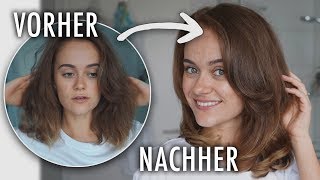 Meine Haarroutine Glanzend Voluminos Haare Fohnen Ohne Rundburste Snukieful Youtube