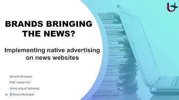 Native Advertising Lecture - Video 1: an introduction to native advertising