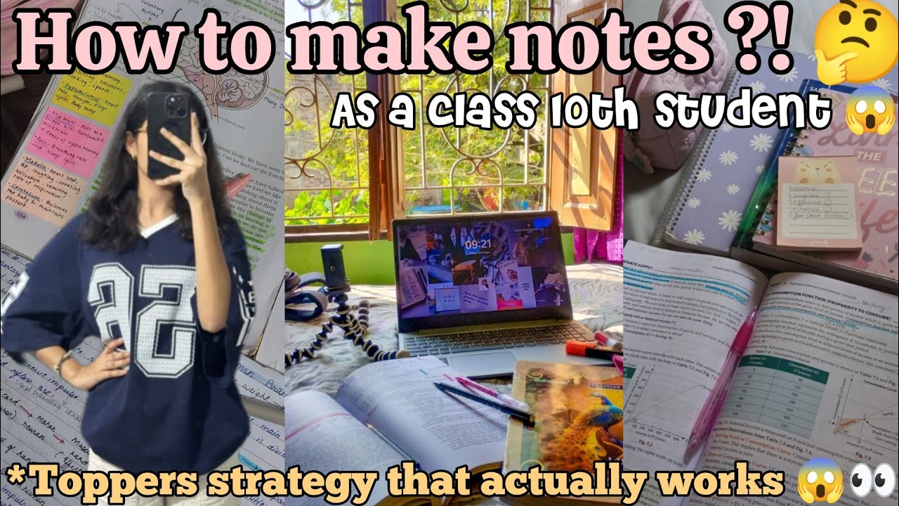 How do I make notes?! 🧐 * Real example of my own notes 😳🙀 || As a CBSE ...