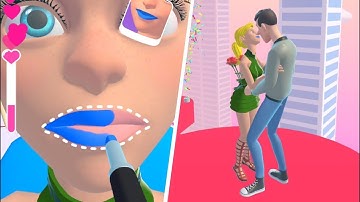 Makeover Race 3D 👸💄 All Levels Gameplay Part 1 Android,ios