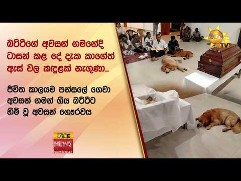 ජීවිත කාලයම පන්සලේ ගෙවා අවසන් ගමන් ගිය බට්ටීට හිමි වූ අවසන් ගෞරවය… - Hiru News