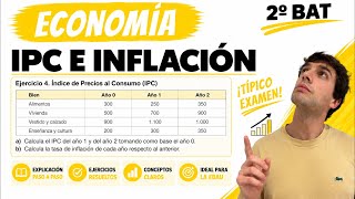 CPI AND INFLATION. How to calculate the inflation rate. 1st year of high school, example of a sol...