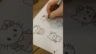 Diy Hello Kitty Sticker Book/how to make sticker book/diy Sticker