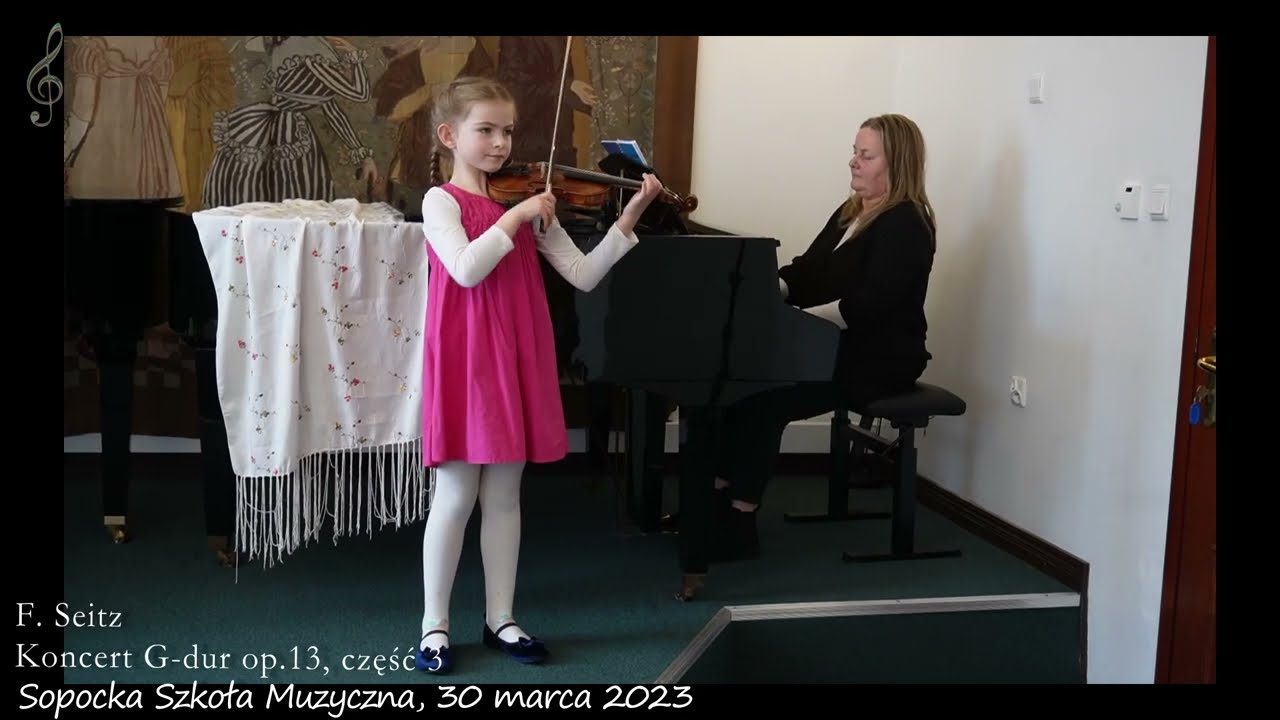 Student Concerto No. 2 in G Major by F. Seitz, Op. 13 (3rd mvt) (Ania 7 lat)