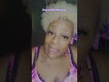 This female is being humbled...part of her karma is losing her hair