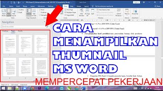 Cara Menampilkan Thumbnail Pada Microsoft Word