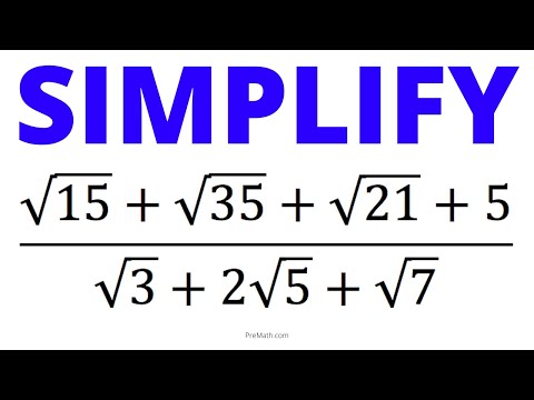 Simplify this Radical