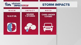 Latest forecast | Large hail, damaging winds possible with Tuesday storms