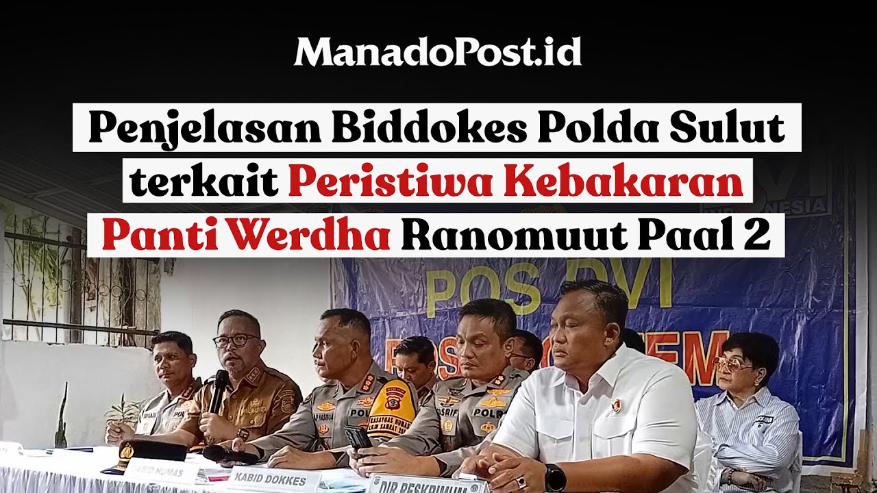 Press Conference Biddokes Polda Sulut Peristiwa Keb4karan di Panti Werda Ranomuut Paal 2
