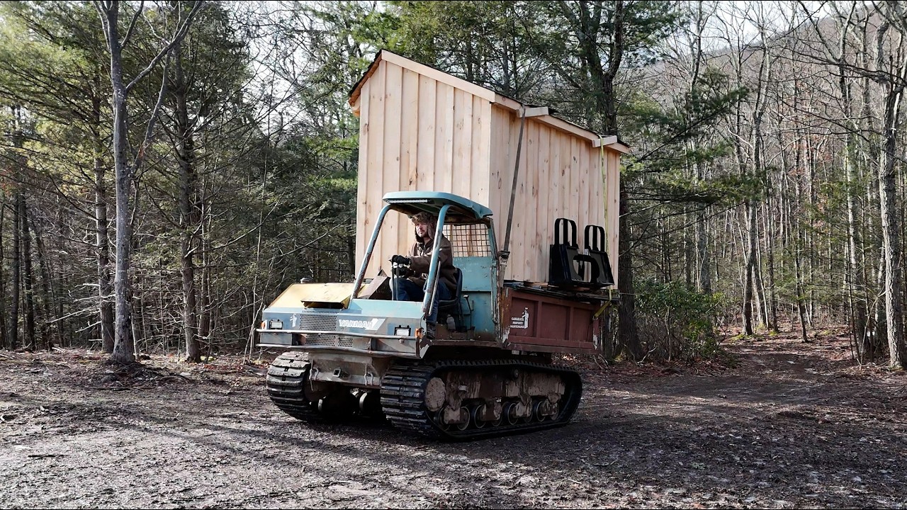 Setting up a firewood shed