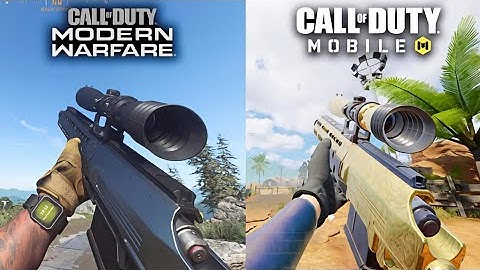 HDR SNIPER RIFLE WEAPON COMPARISON (Cod Mobile vs. Modern Warfare 2019)