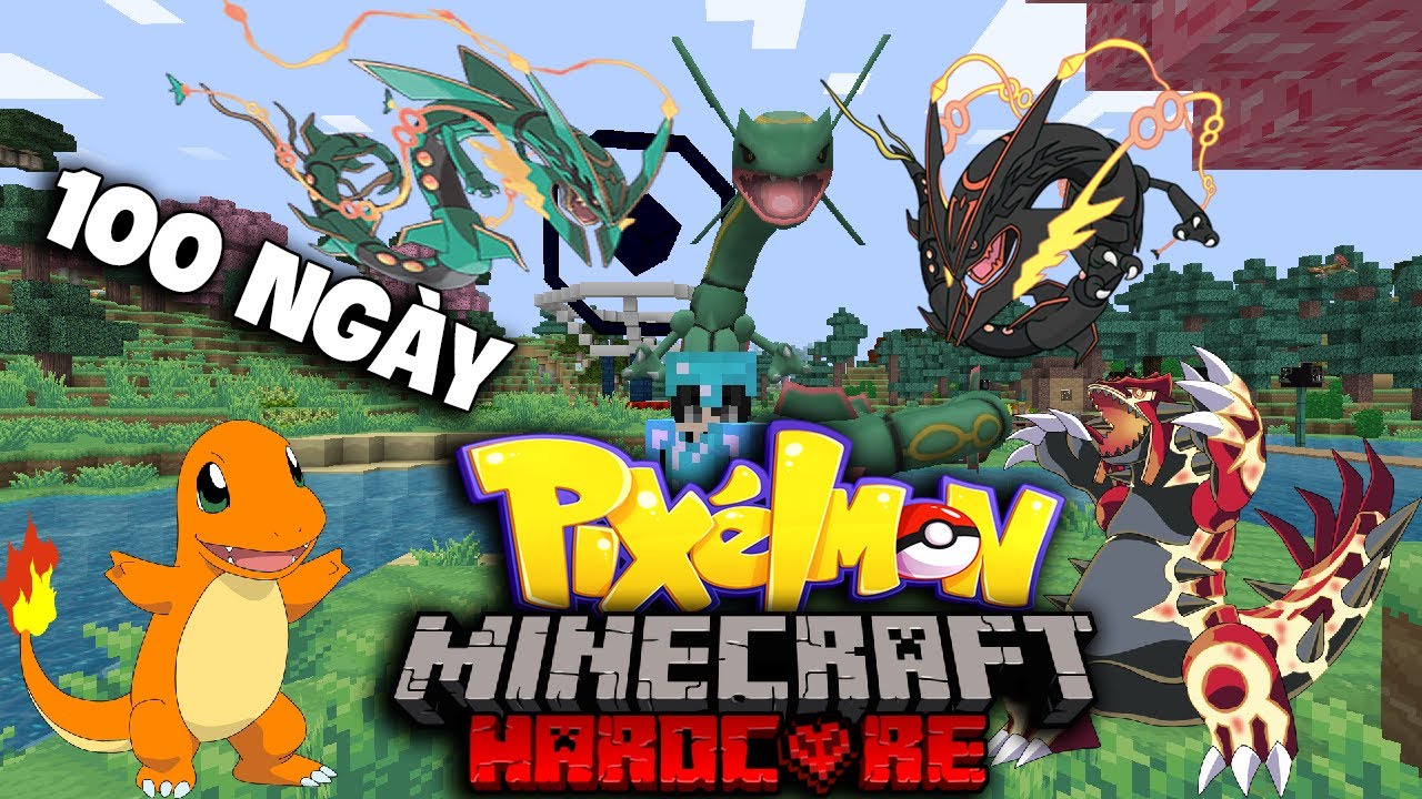 MÌNH SINH TỒN 100 NGÀY TRONG MINECRAFT SIÊU PIXELMON SIÊU KHÓ - YouTube
