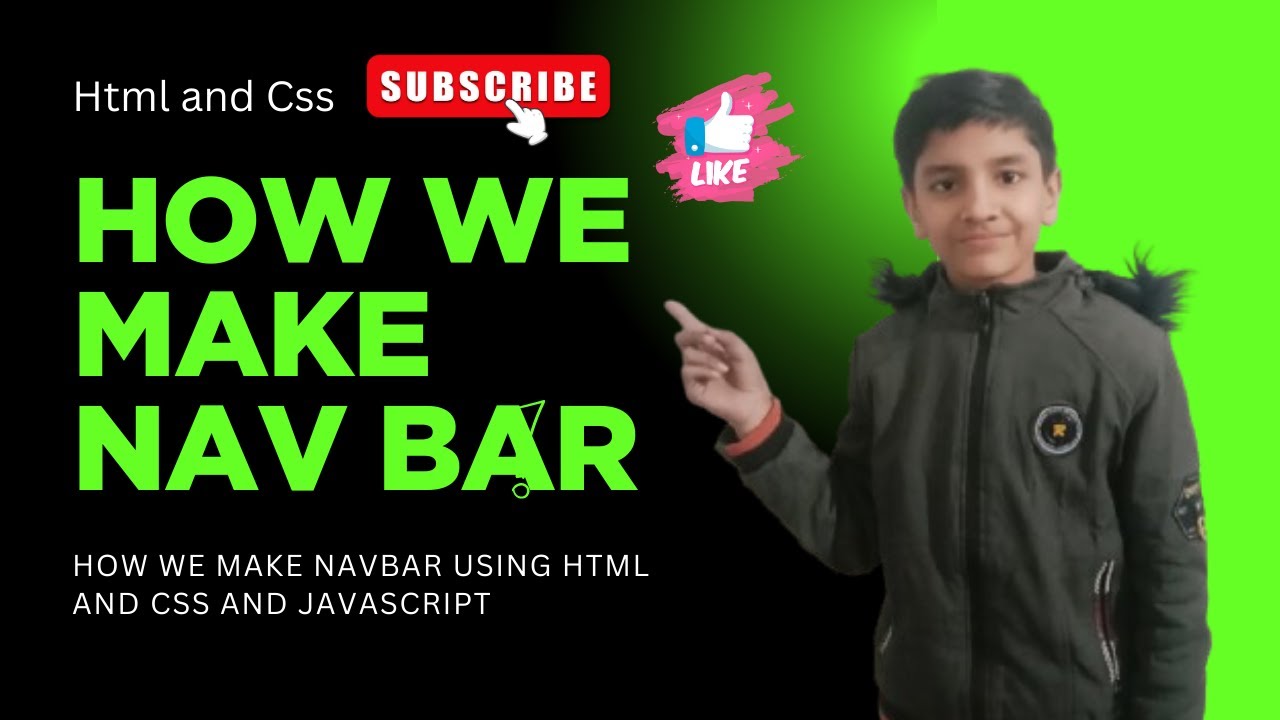 How to Create Responsive Navigation Bar Using HTML & CSS | Navbar ...