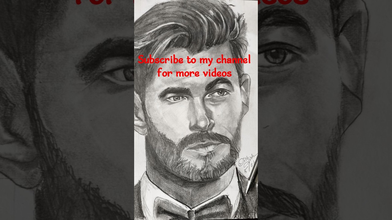 Drawing thor in graphite pencil realistic 