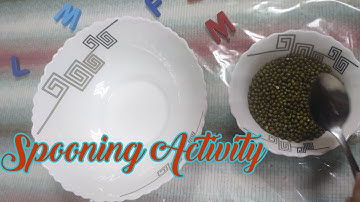 Pre school learning Activity / Fine motor skill activity for kids/Transfer Pulses with spoon