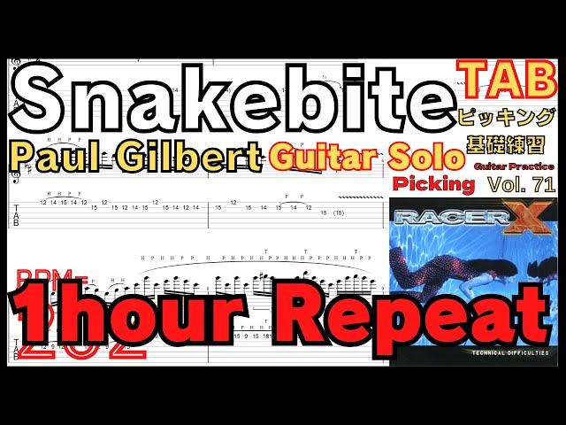 Snakebite TAB - Racer X(Paul Gilbert) レーサーX ポール