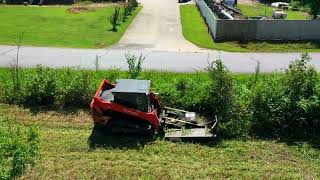 1 Acre Field Brush Cutting with Kubota SVL75-3 and Jenkins Heavy Duty Brush Mower.