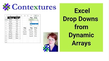 Excel Drop Down Lists from Dynamic Arrays