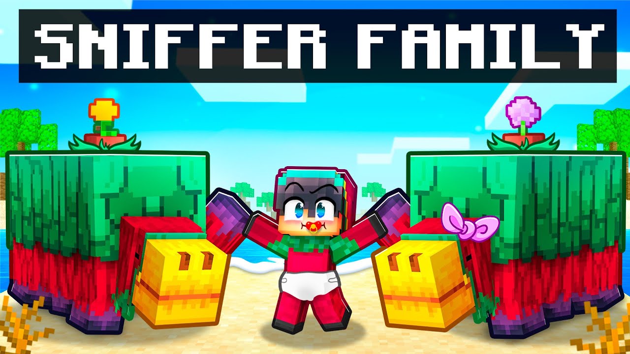 Minecraft Cbs Adopted by Sniffer Family in Minecraft! - YouTube