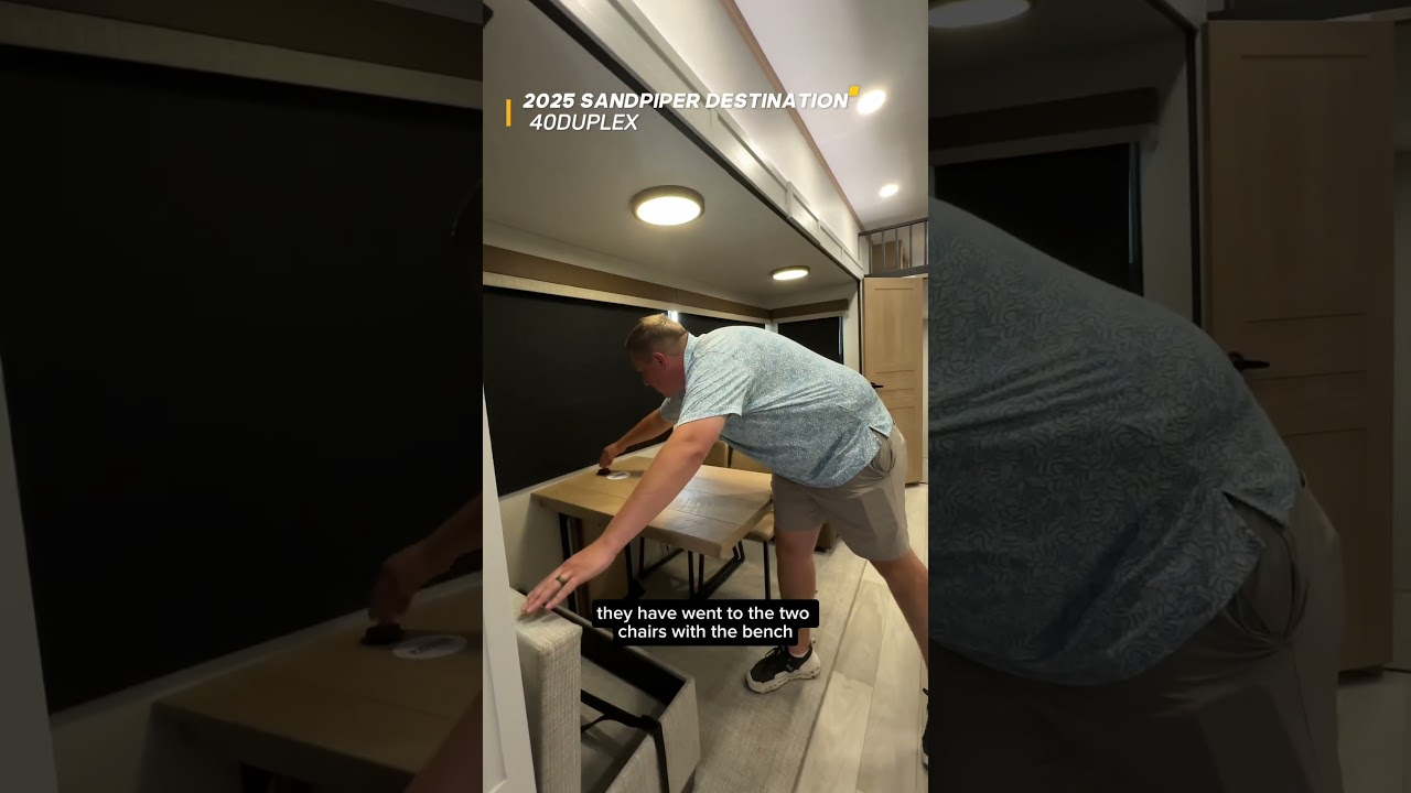 What’s in a DUPLEX camper? 🤔 #sandpiper #rv #destination #forestriver