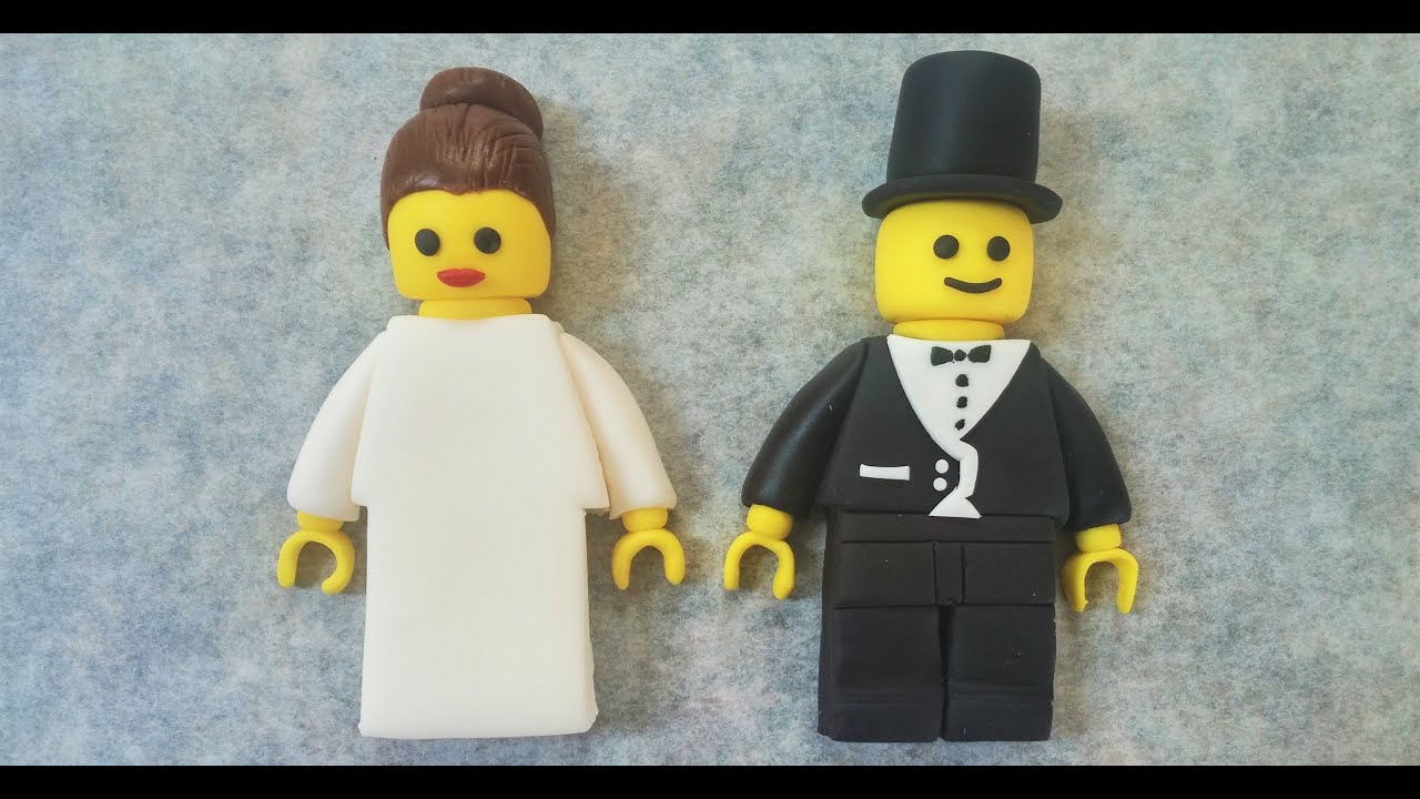 Lego Bride And Groom Wedding Cake Topper Tutorial Youtube