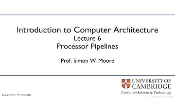 Lecture 06: Processor Pipelines