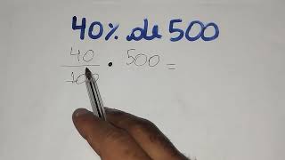 40% of 500 - Percentage - How to Calculate