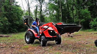 Small Tractor Clearing The Woods RK 25